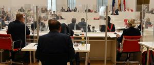 Brandenburgs Parlamentarier sitzen in Einzelboxen. 