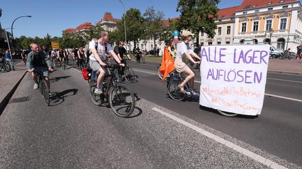 Die Teilnehmer der Sternfahrt hatten eine klare Botschaft an die Politik.