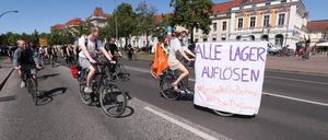 Die Teilnehmer der Sternfahrt hatten eine klare Botschaft an die Politik.