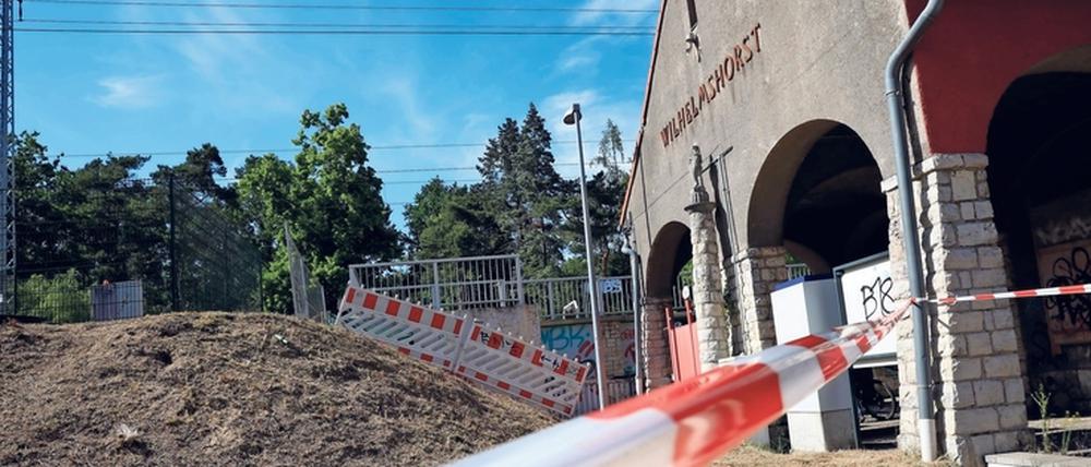 Bereit zum Bauen. In Kürze soll der Bahnhof in der Waldgemeinde Wilhelmshorst für mehr als zwei Millionen Euro saniert werden.