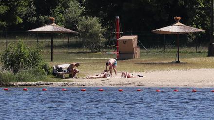 Wieder Betrieb: Das Strandbad Babelsberg nach der Corona-Schließung.