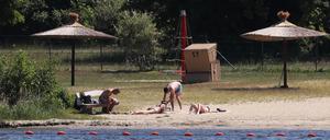 Wieder Betrieb: Das Strandbad Babelsberg nach der Corona-Schließung.