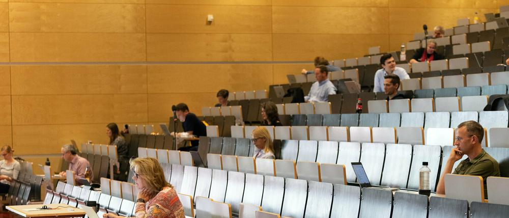 Wegen der Corona-Pandemie tagt Stadtverordnetenversammlung wieder im Hörsaal der Universität am Griebnitzsee.