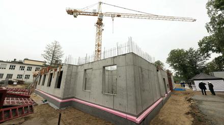 Grundsteinlegung für das "See:Lab"- Kompetenzzentrum für Biomaterialien in Teltow-Seehof.