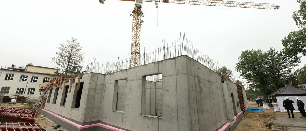 Grundsteinlegung für das "See:Lab"- Kompetenzzentrum für Biomaterialien in Teltow-Seehof.