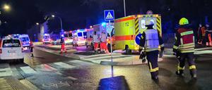 Zahlreiche Rettungskräfte waren in Treuenbrietzen im Einsatz.