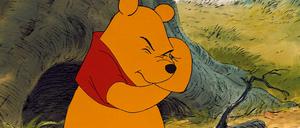 Das Bild zeigt eine Szene aus dem Walt-Disney-Zeichentrickfilm "Pu der Bär".
