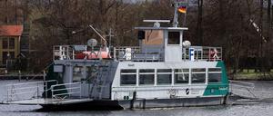 Die Seilfähre verkehrt zwischen Auf dem Kiewitt und Hermannswerder.