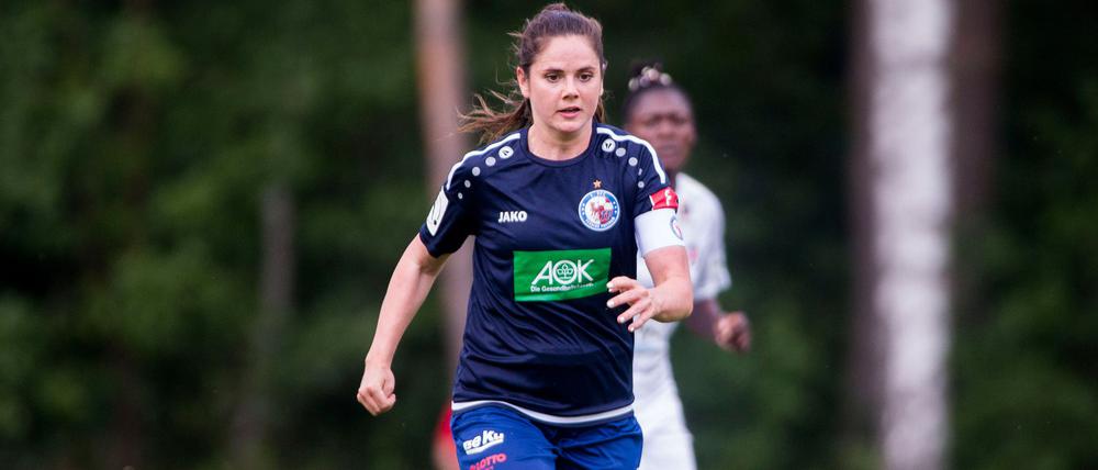 Sarah Zadrazil im Einsatz.