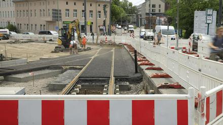Das Leipziger Dreieck bleibt auch in diesem Sommer eine Bau- und Staustelle.