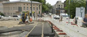 Das Leipziger Dreieck bleibt auch in diesem Sommer eine Bau- und Staustelle.