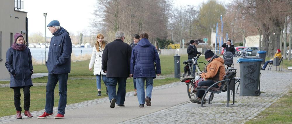 Die Promenade an der Regattastrecke in Werder