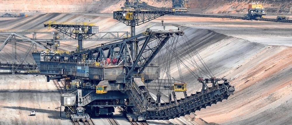Auslaufmodell. Ein Eimerkettenbagger im Tagebau Jänschwalde. Die Braunkohle-Verstromung in Deutschland soll spätestens 2038 enden.