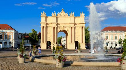 Stadtansicht. Der Luisenplatz in Potsdam