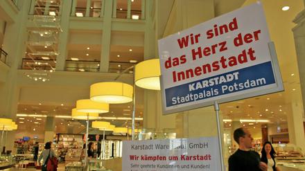 Schon 2009 wurde um Karstadt in Potsdam gekämpft. 
