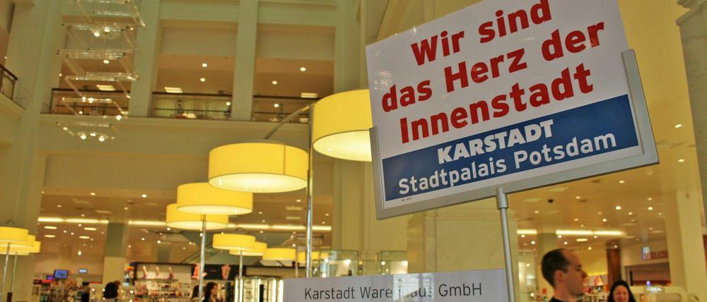 Schon 2009 wurde um Karstadt in Potsdam gekämpft.