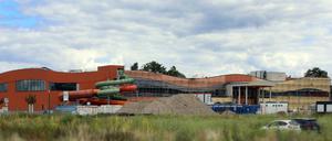 Noch eine Baustelle: Die Haveltherme in Werder (Havel).