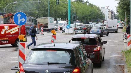 Ende vergangener Woche kam es aufgrund zu der gesperrte Breiten Straße zu erheblichen Staus in Potsdam.