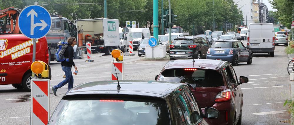 Ende vergangener Woche kam es aufgrund zu der gesperrte Breiten Straße zu erheblichen Staus in Potsdam.