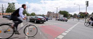 Der Verkehrsknotenpunkt Leipziger Dreieck wird umgebaut.
