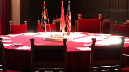 Die Ausstellung zur Potsdamer Konferenz 1945 im Schloss Cecilienhof.