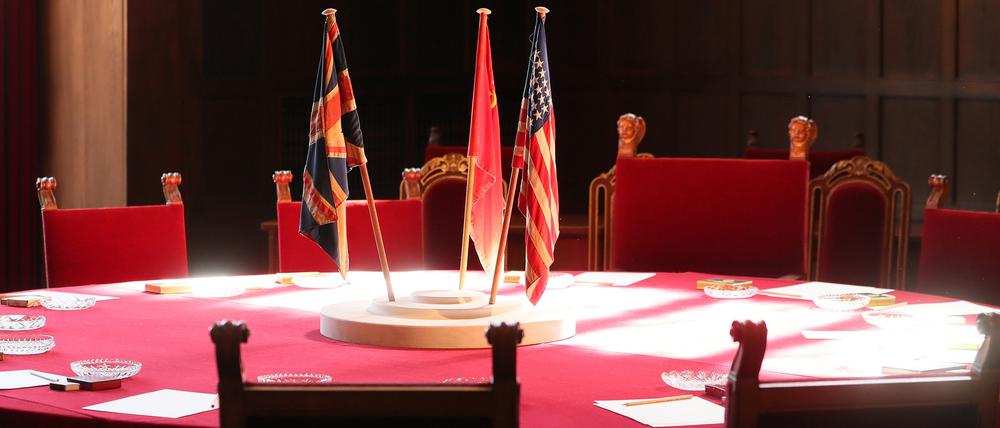 Die Ausstellung zur Potsdamer Konferenz 1945 im Schloss Cecilienhof.