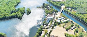 Die Tram nach Krampnitz soll auf einem eigenen zweigleisigen Bett neben der Bundesstraße 2 fahren. Besonders auf der Insel Neu Fahrland ist wenig Platz.