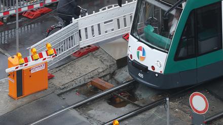 Die Sanierung der Langen Brücke hat auch Auswirkungen auf den Tramverkehr in Potsdam.
