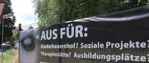 Der Besitzer kämpft für den Erhalt seines Kita-Bauernhofes.