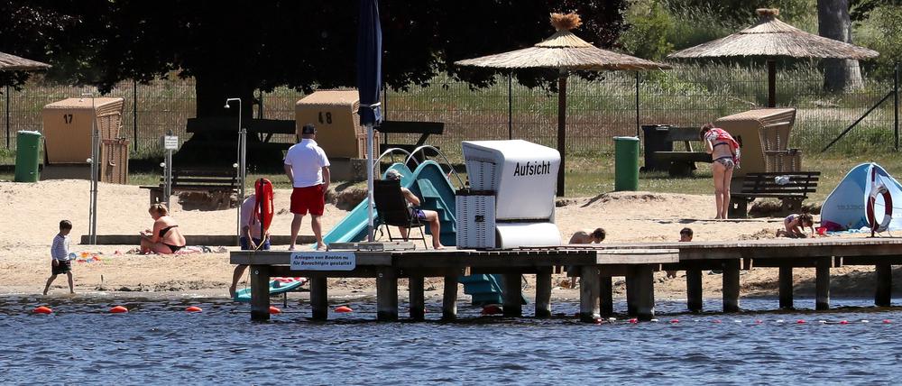 Kein Badespaß: Das Strandbad soll verkleinert und verschoben werden.