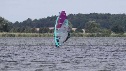 Nicht gerne bei den Ortsbeiräten gesehen: Windsurfer auf dem Fahrländer See.
