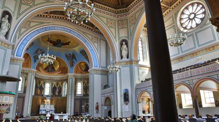 Einige Elemente in St. Peter und Paul erinnern an die Hagia Sophia in Istanbul.