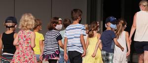 Erster Schultag an der Grundschule Am Jungfernsee.