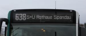 Der Bus der Linie 638 musste am Sonntag Umwege fahren.