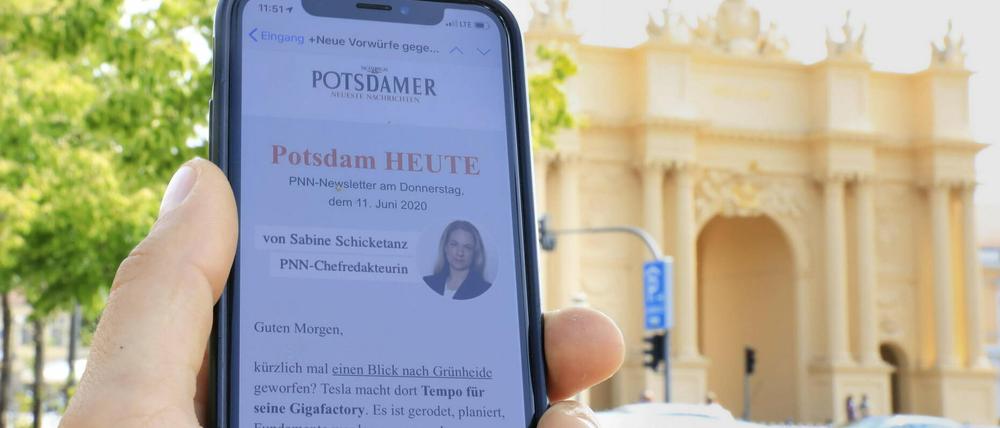 Der PNN-Newsletter - heute von Sabine Schicketanz.