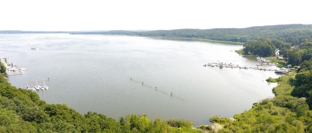 Die Wasserpolizei war unter anderem auf dem Schwielowsee unterwegs.