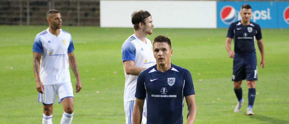 Für den SV Babelsberg traf Daniel Frahn vor der Pause.