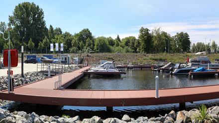 Der Hafen in Teltow.