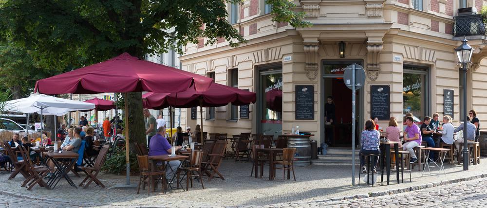 Das spanische Restaurant Mea Culpa in der Dortustraße 1. 