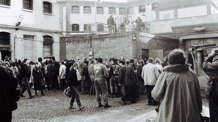 Der Innenhof des damaligen Stasi-Gefängnisses in der Lindenstraße.