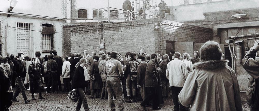 Der Innenhof des damaligen Stasi-Gefängnisses in der Lindenstraße.