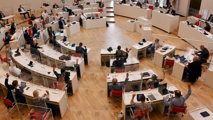 Blick in den Plenarsaal.