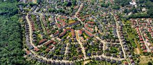 Der Potsdamer Ortsteil Eiche, hier das Wohngebiet Altes Rad.