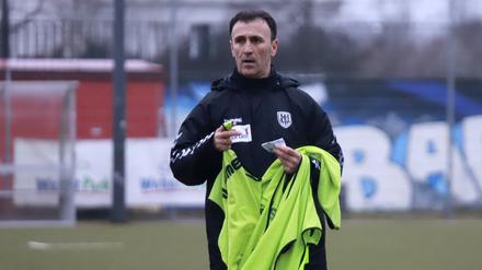 Babelsberg-Trainer Predrag Uzelac musste eine Enttäuschung verkraften.