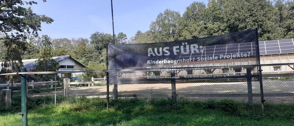 Der von Abrissverfügungen bedrohte Hof am Eichengrund, Groß Glienicke