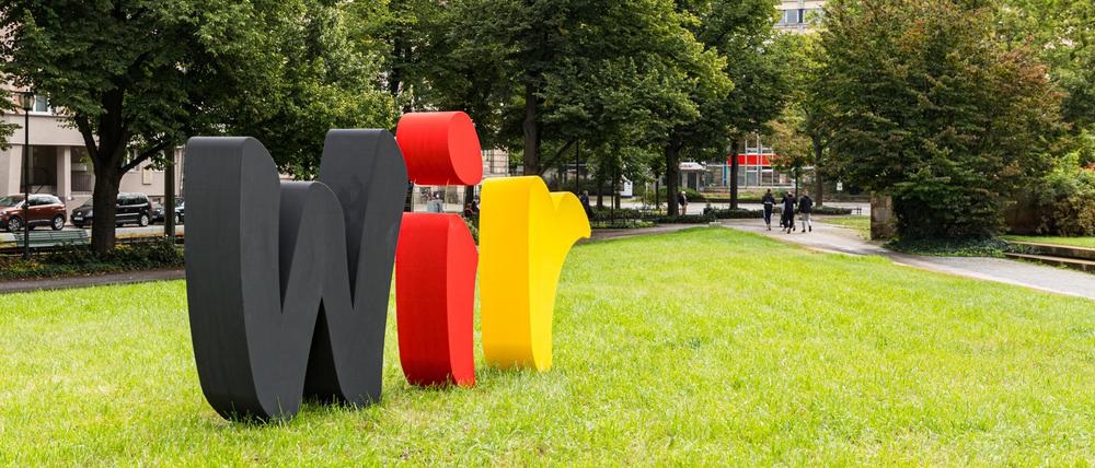 Auf dem Platz der Einheit protestieren am Samstag Musiker und Musikerinnen für mehr Proberäume.