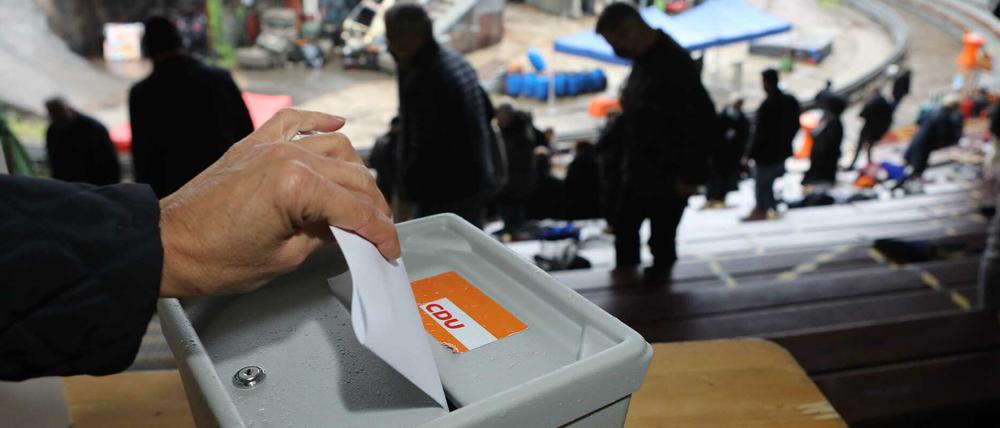 Die CDU Potsdam wählt im Vulkan im Filmpark Babelsberg den Bundestagswahlkandidaten im Wahlkreis 61.