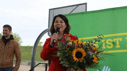 Annalena Baerbock nach ihrer Nominierung in Potsdam