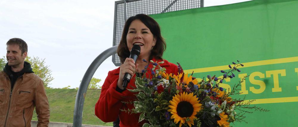 Annalena Baerbock nach ihrer Nominierung in Potsdam