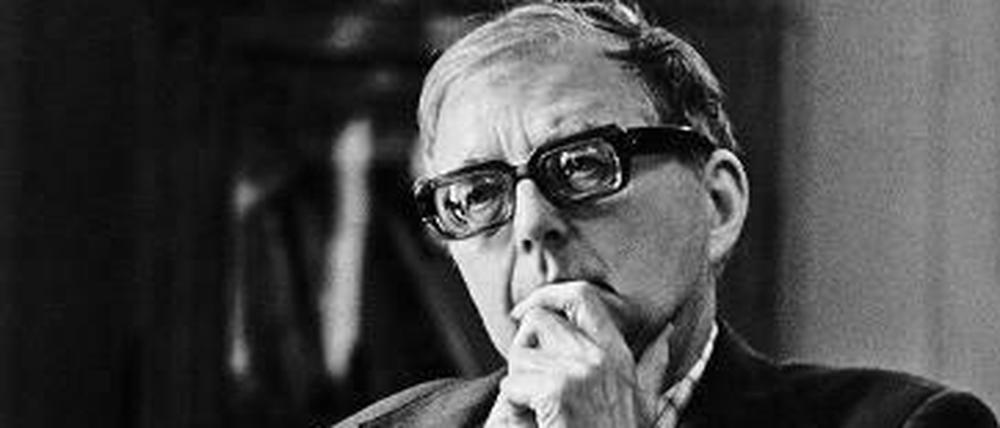 Der Komponist Dimitrij Schostakowitsch, aufgenommen 1975 von W. Wjatkin. 